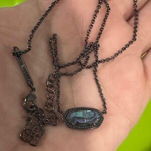 Kendra Scott  Necklace with Abalone Pendant